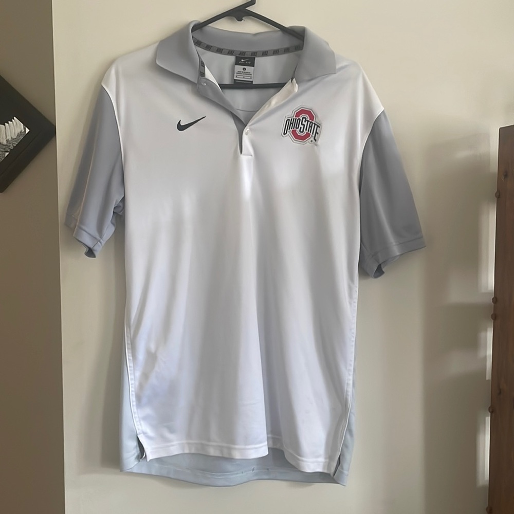 Nike men’s Ohio State dri fit polo. Size M
